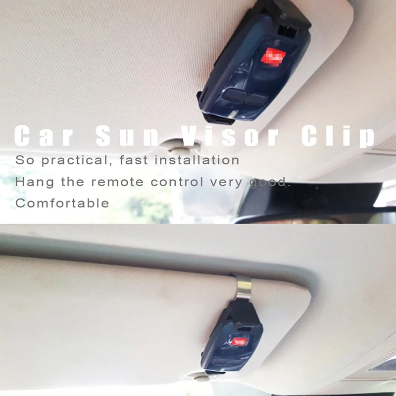 Car Sun Visor Clip Holder Mount Stand 47-68mm for Garage Door remote control