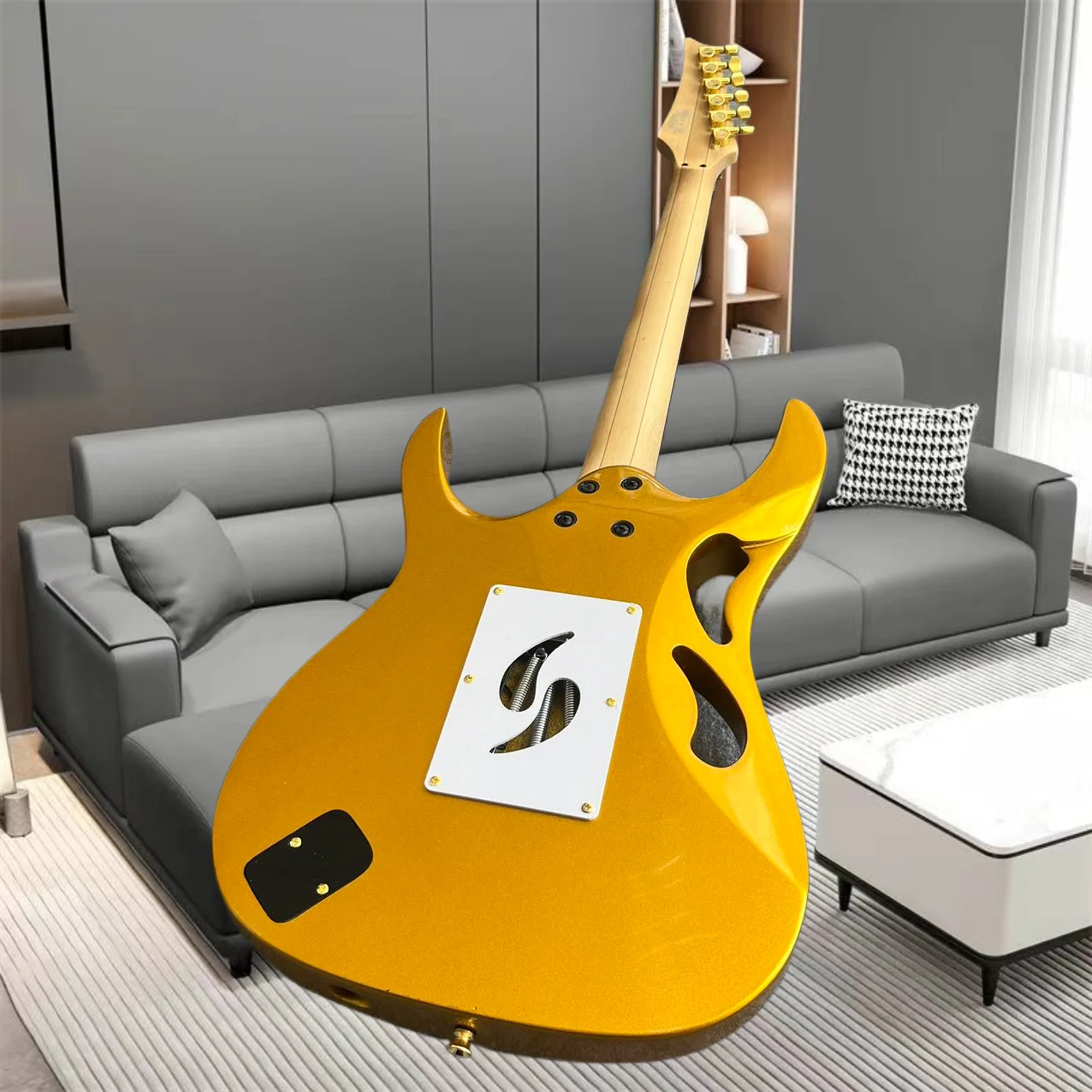 Electric guitar, factory customized, made of maple and peach wood, multiple colors, in stock, fast and free delivery  LB5