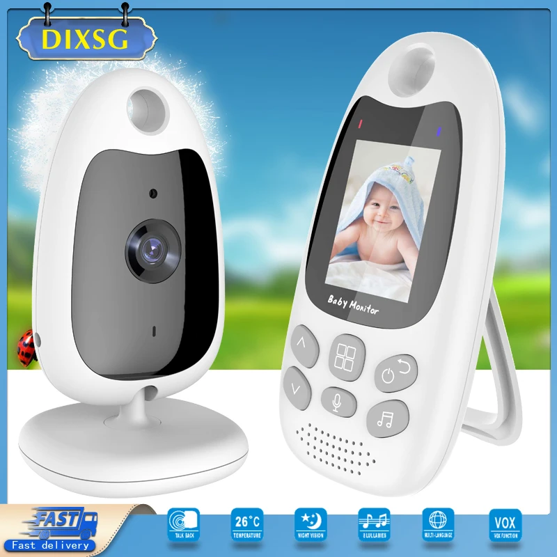 

Wireless LCD Audio Video Baby Monitor 2.0 Inch Nanny Music Intercom IR 24h VB610 Portable Baby Camera Baby Walkie Talkie Babysit