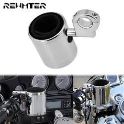 Motorrad Chrome Einstellbare Tasse Halter Für Harley Touring Street Glide Dyna Sportster XL Softail Fat Boy FLHR FXDB Für ATV