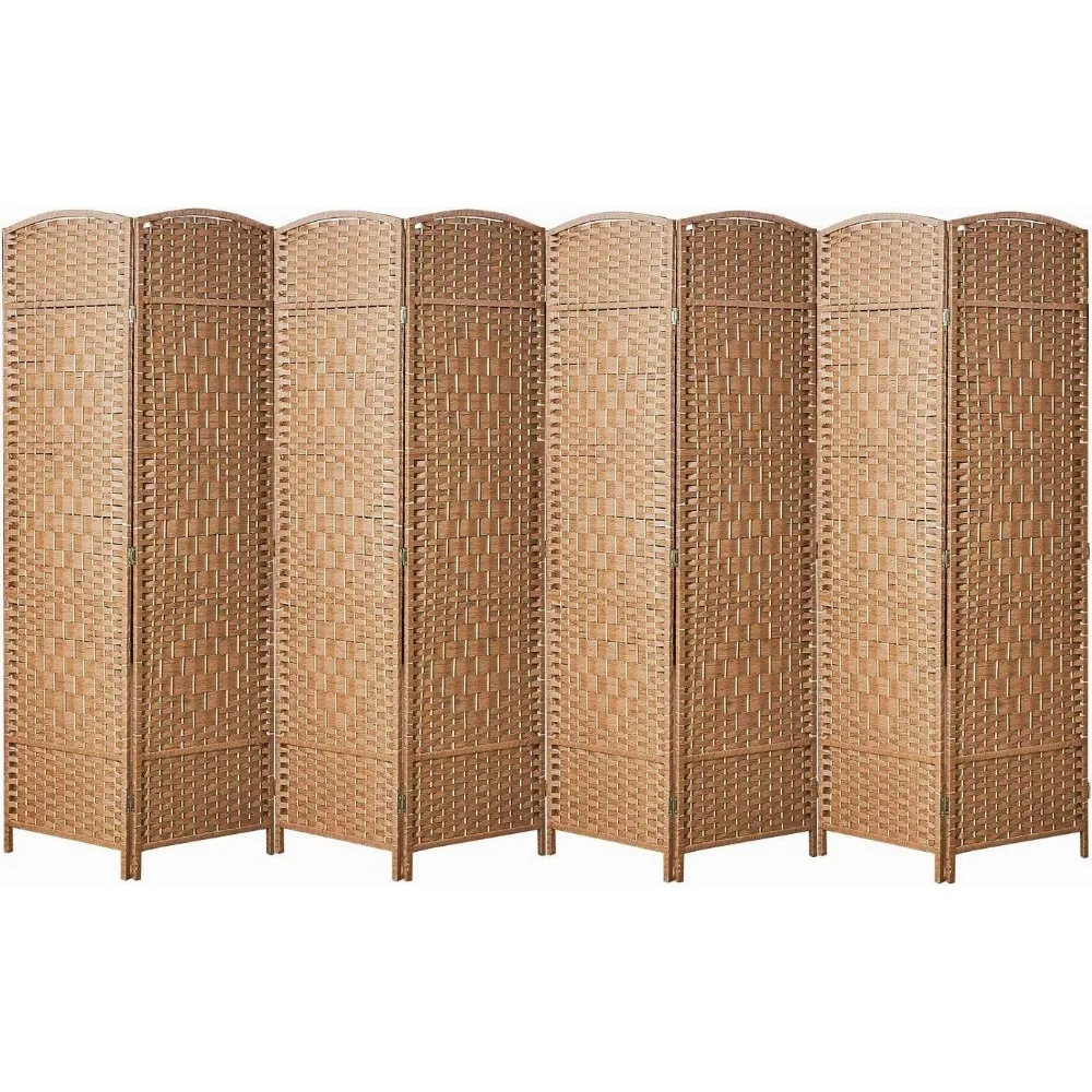 

8 Panel Room Divider,6Ft Folding Privacy Screen,Tall - Extra Wide Foldable Panel Partition Wall Divider with Diamond Double