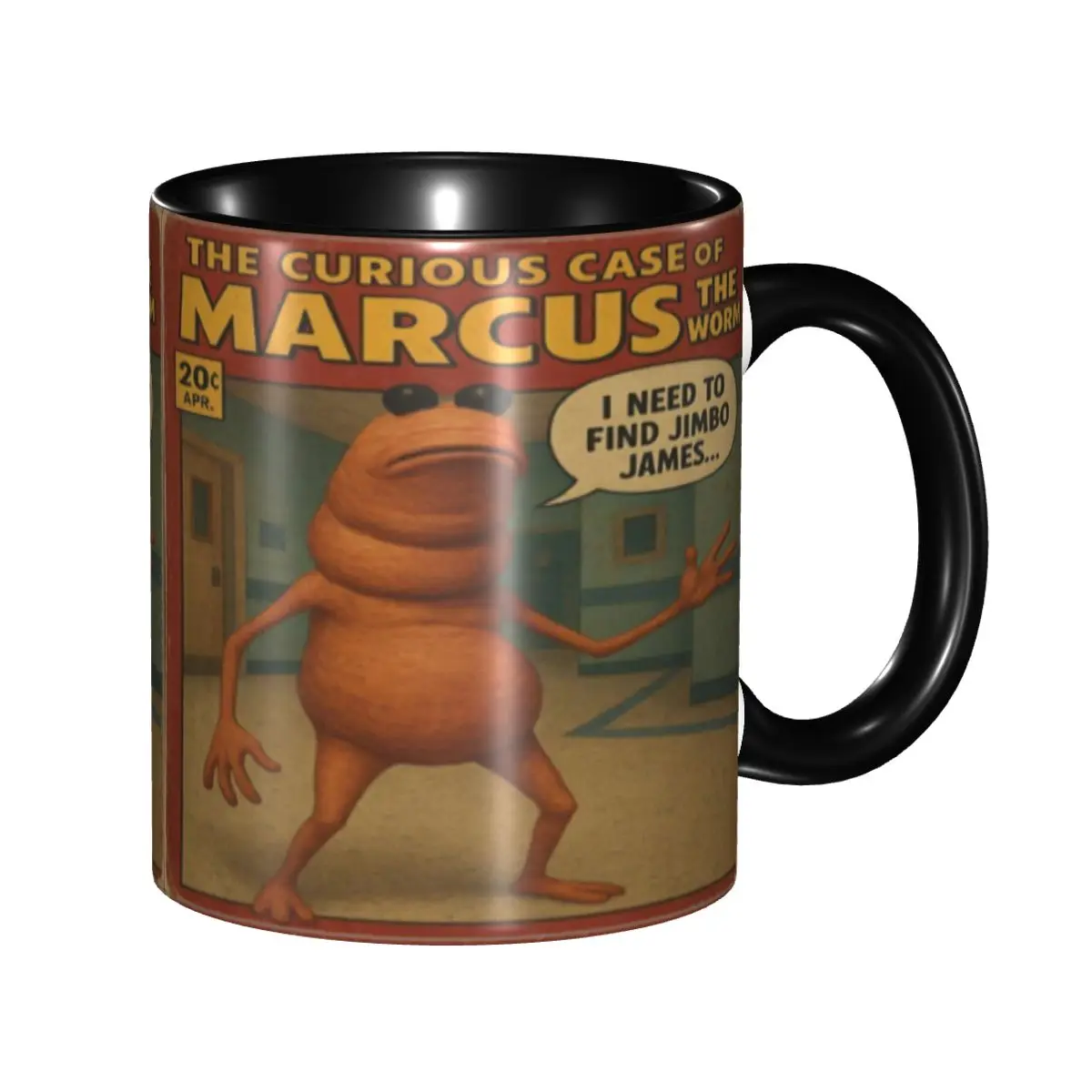 

Забавные кофейные кружки Robert Help Marcus The Worm, милая чашка в подарок для женщин и мужчин