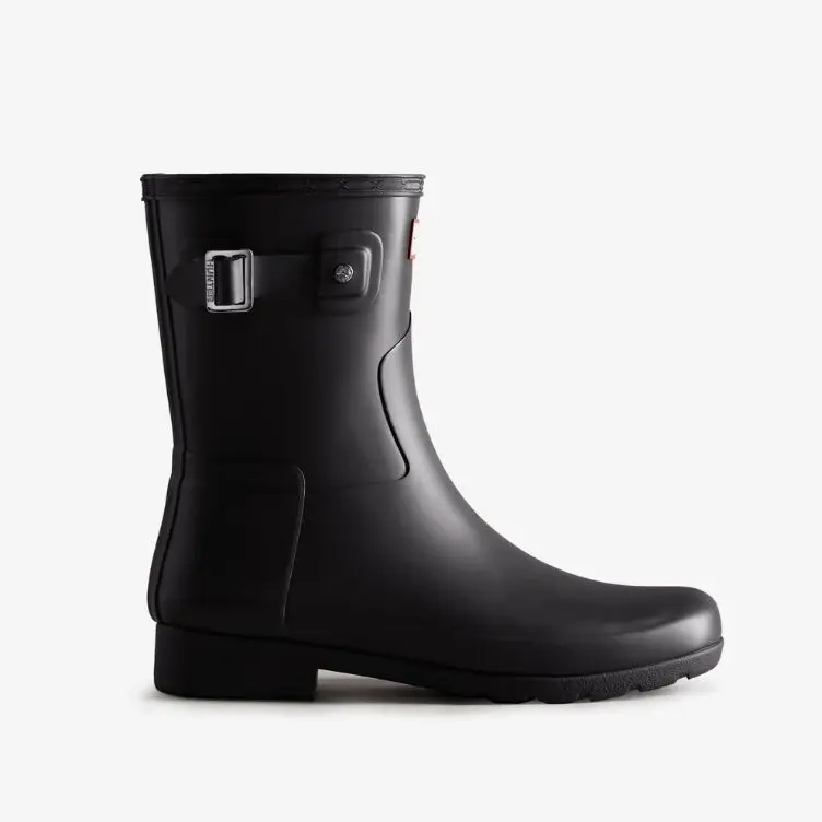 Refine Fashion Waterproof Adult Rain Boots Mid Calf Hunter Rubber Outdoor Women Rain Shoes Trendy Durable Versatile Garden