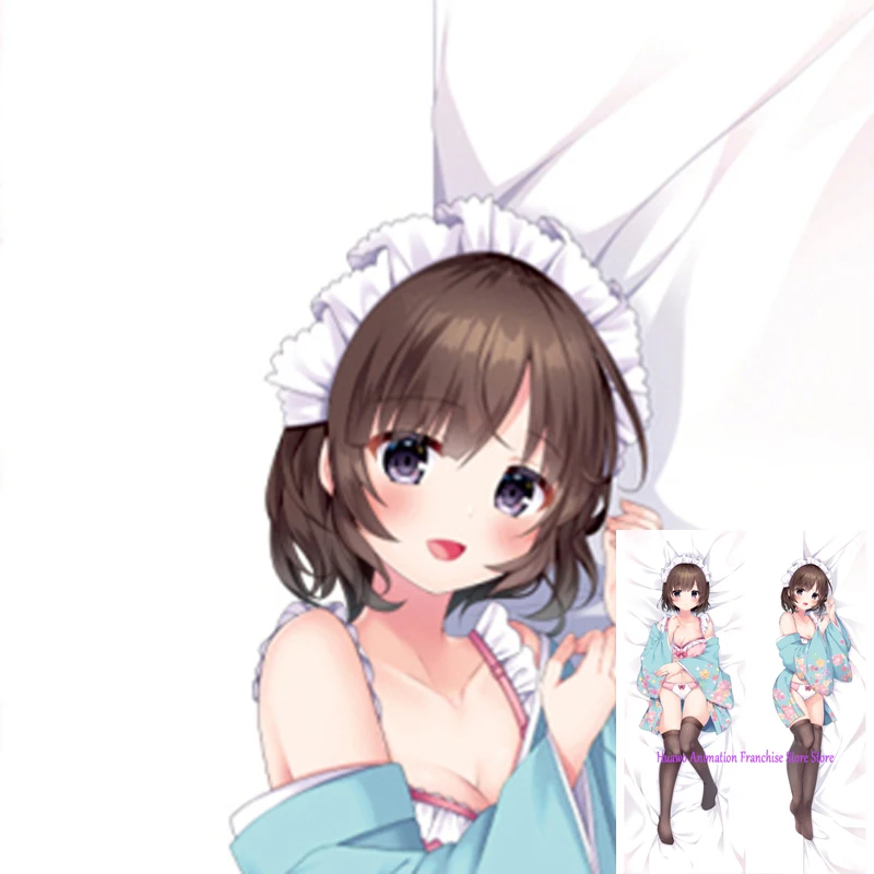 

Anime Dakimakura Pillow Japanese-style maid 2-Side Print Pillowcase Hugging Body Cushion Cover Otaku Waifuristmas Decoration