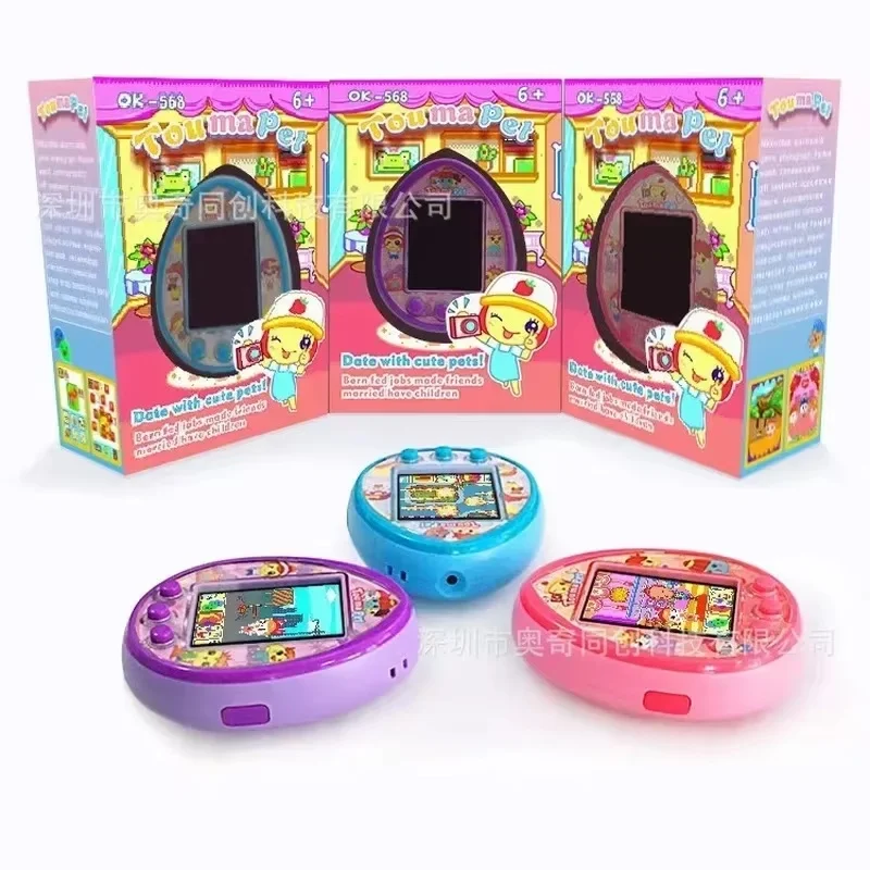 Hot Tamagotchi Toumapet Photograph Virtual Pet Machine Wechat Interaction Make Friends Usb Charging Electronic Pets Game Gift