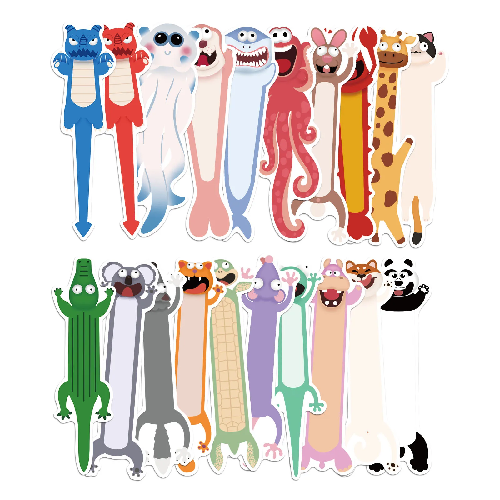 

30 шт., закладка с мультяшными животными, студенческая книга, украшение для чтения, этикетка для карт, креативный подарок