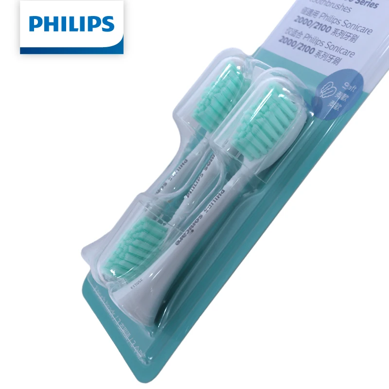 Philips Sonicare HX2023/02 Ersatz-Zahnbürstenköpfe, 3 Stück, sanfte Reinigung, weiche Borsten, 7-fache Plaqueentfernung für die 2100-Serie – Detail 3