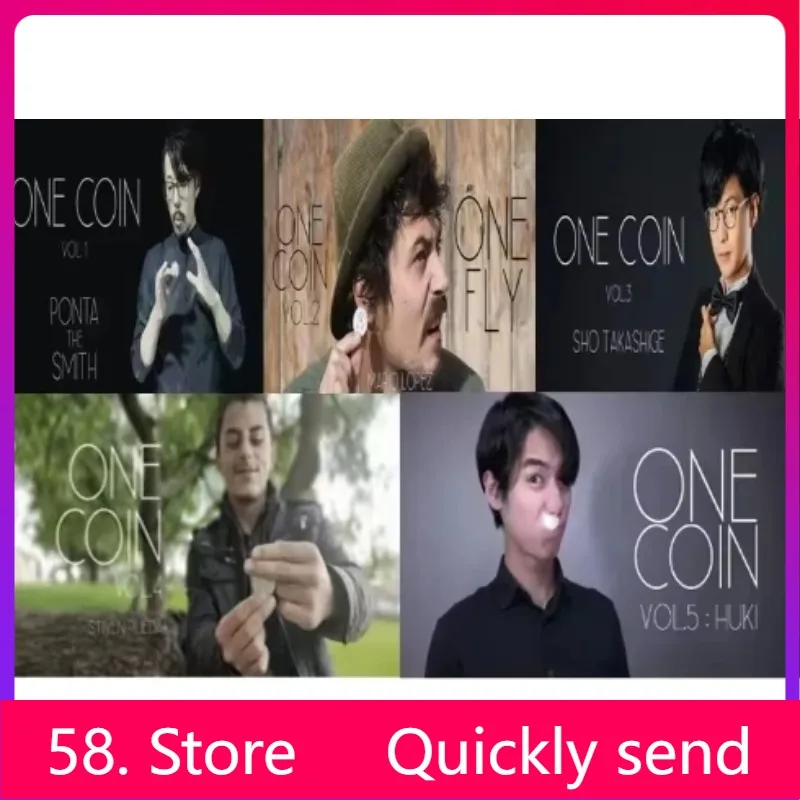 

New 2025 One Coin Vol 1-5 - - Magic tricks ( 58 Store Download )