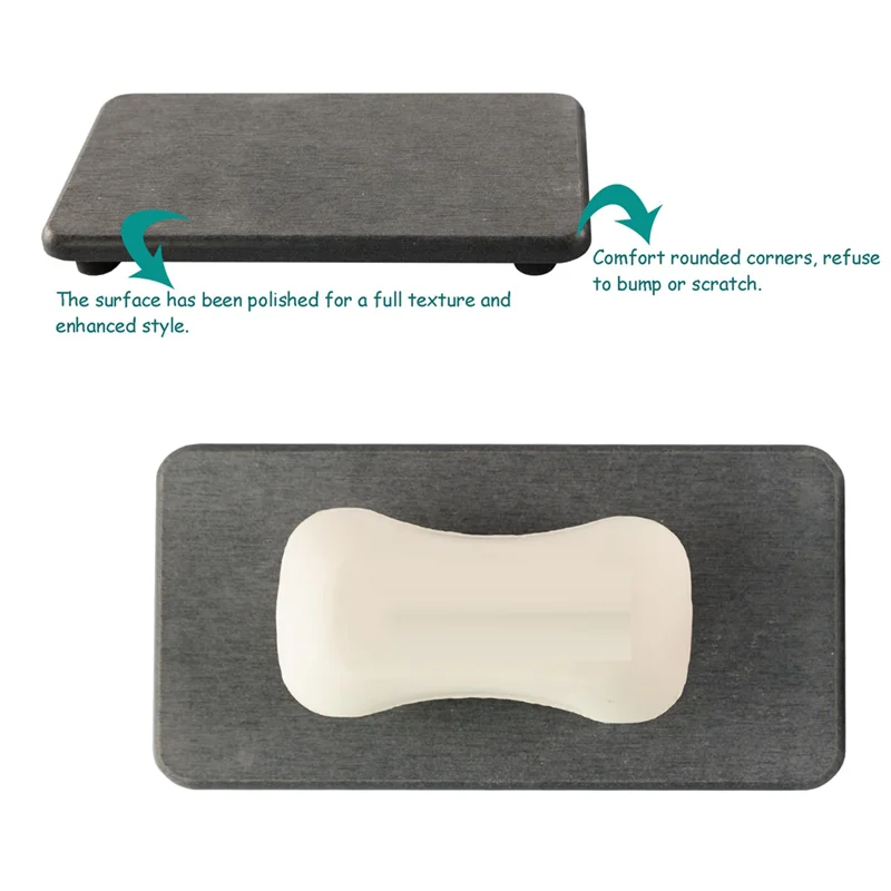 

Diatomaceous Earth Bathroom Sink Vanity Trays,Absorbent Kitchen Soap Tray For Home-New