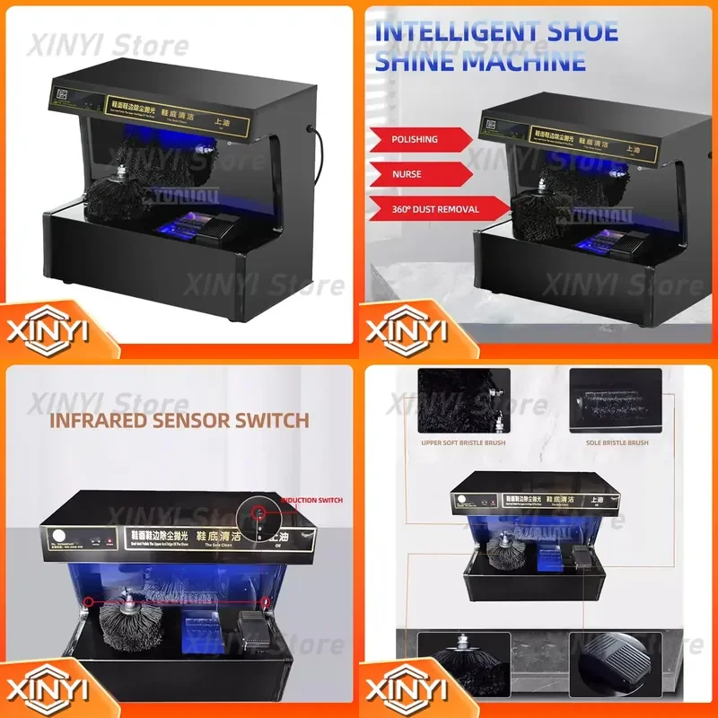 Automatic Induction Shoe Polish Cleaner for Hotel Leather Shoes Cleaning Machine Electric Shoe Brusher for Lucidatrice Scarpe