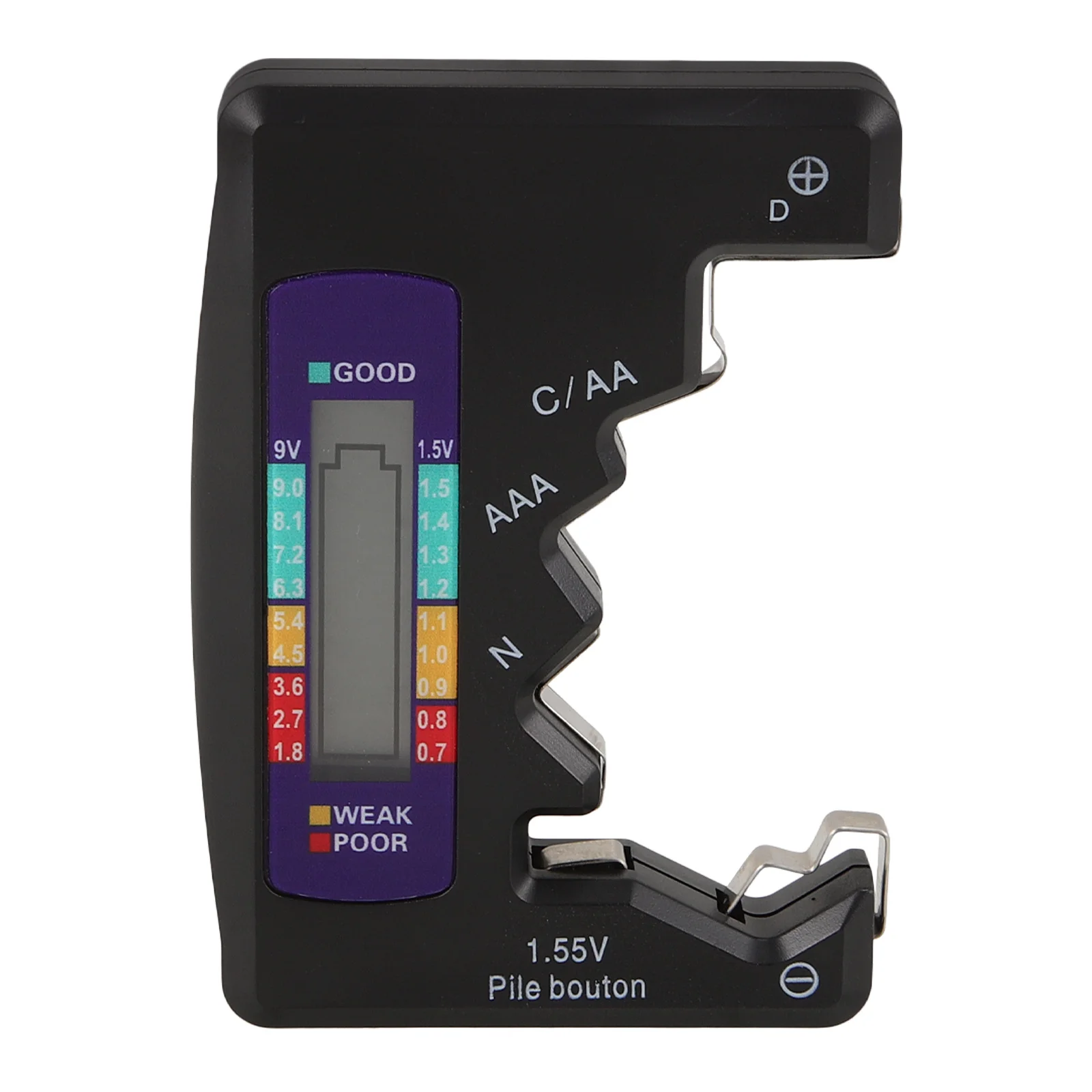 Tester Tool Portable Checker Device For Aa Aaa Button Batteries Voltage Testing Small Measuring Instrument Tool