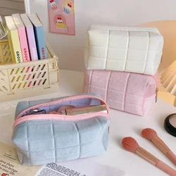 Cute Fashion Plush Zipper Pencil Bag School Office Supplies Stationery Pouch Purse Storage Cute Makeup Bags Pencil Box