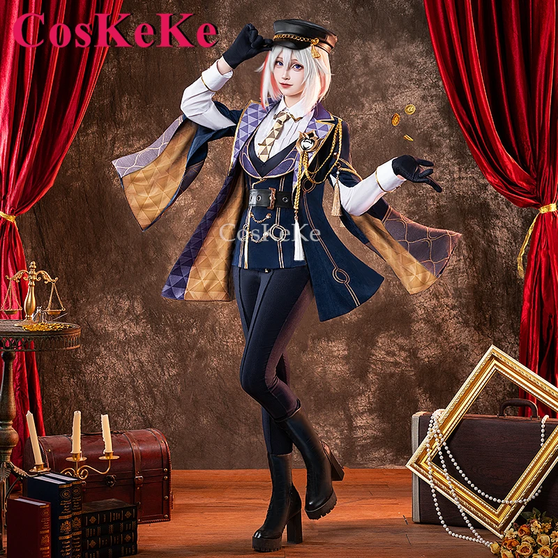 CosKeKe Topaz Cosplay Honkai: Star Rail Costume Stone Hearts Ten People Skin Fashion Business Suits Activity Role Play Clothing