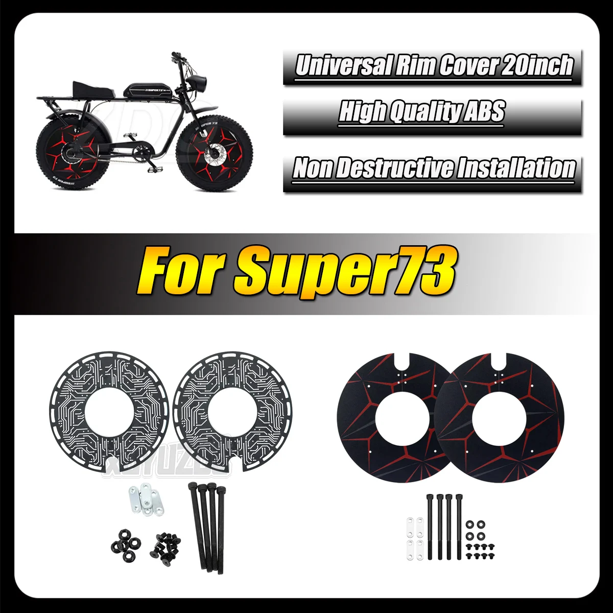 Enclosed Wheel Hub Cover Motorcycle Parts Protection Sealing Plate For Super73 Super 73 S1 S2 RX ZX NIU SQI Universal