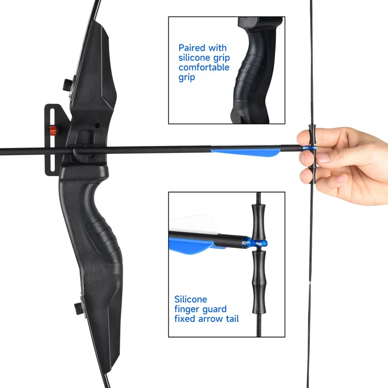 Imagem -03 - Arco com Arco e Flecha para Adultos Arco Direito Profissional de Caça Arco para Caça ao ar Livre Tiro Prática Arrows Acessórios