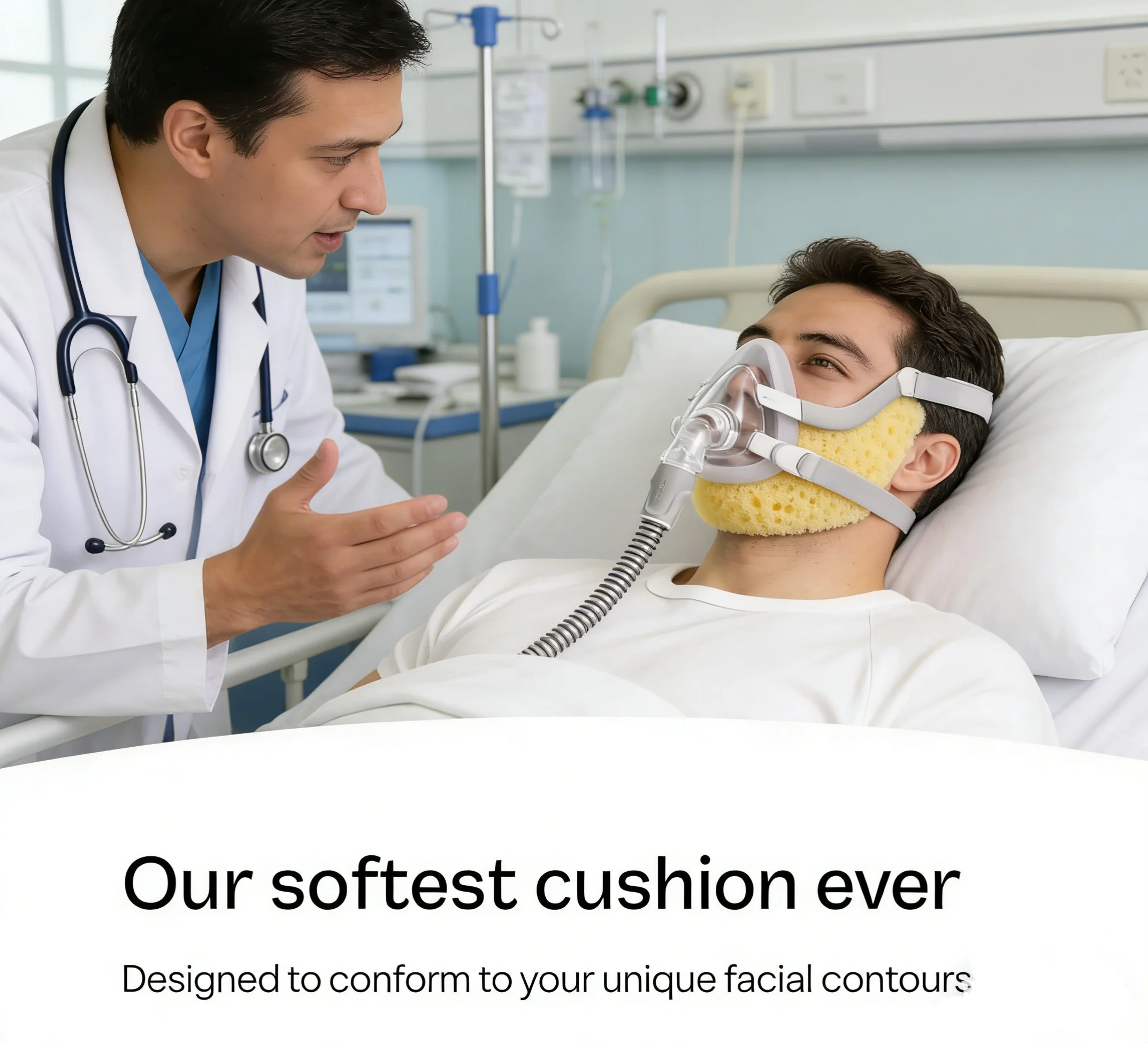 AirFit F20 Atemmaske Memory-Schaum Silikonpolster, Geeignet für F20-Style Maske, Komfortabel und Eng Anliegend, Langlebig – Detail 9