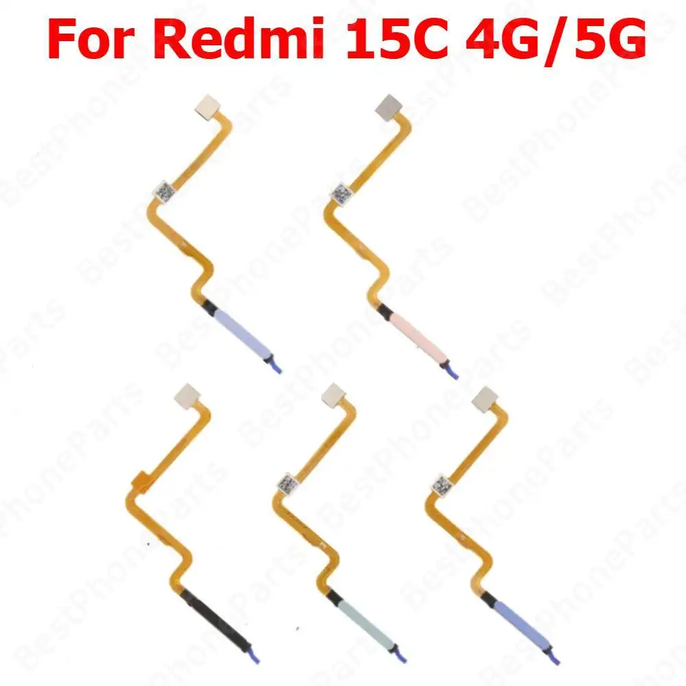 

Гибкий кабель датчика отпечатков пальцев для Redmi 15C 4G 5G Сканер отпечатков пальцев Кнопка «Домой» Гибкие кабели Запасные части для мобильных телефонов