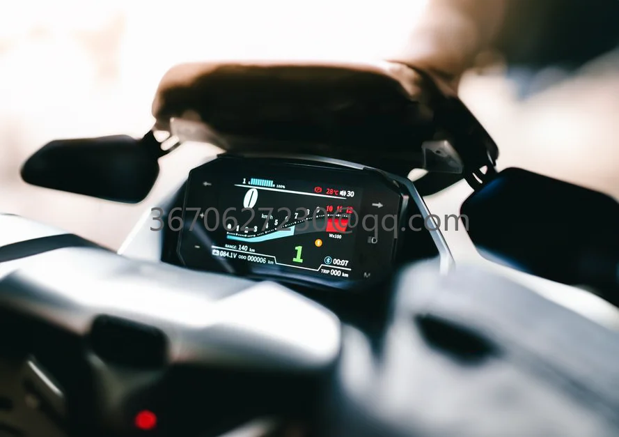 Modifications Electric Motorcycle LCD TFT Display Screen Speedometer for Motorbike Upgrades Aftermarket Accessories