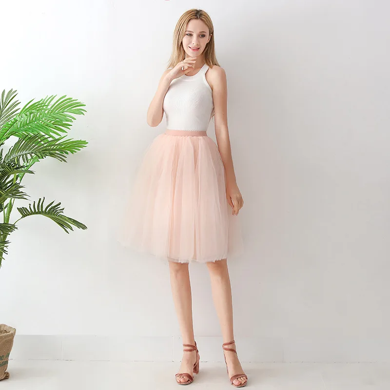 Tutu Skirt Adult Tulle Skirt Prom Dress Skirt Mesh Skirt Spring and Summer Short Skirt Ball Gown Skirt  Petticoat Underskirt