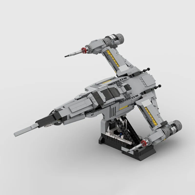 1148PCS N-1 Starfighter Kit Blocco da costruzione modulare Sistema di propulsore Ali mobili e carrello di atterraggio Star Batter Ventole Costruzione avanzata