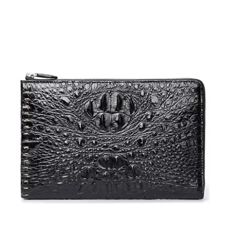 

new crocodile leather bag male clutch bag fashion leisure men handbag business large capacity men clutch bag