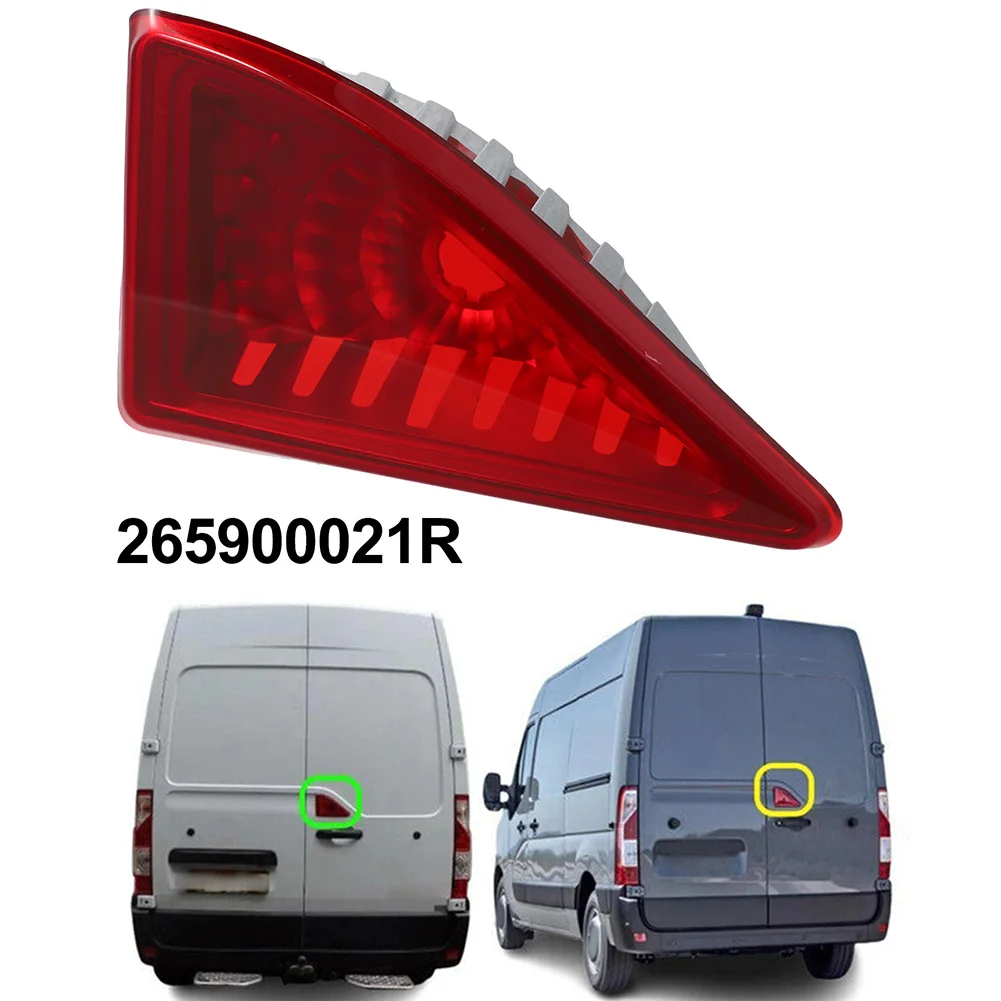 

Replacement Cover Tailgate Brake Light ABS PC Construction Quick Installation Wear-resistant For VAUXHALL Movano B 2010-2022 Red