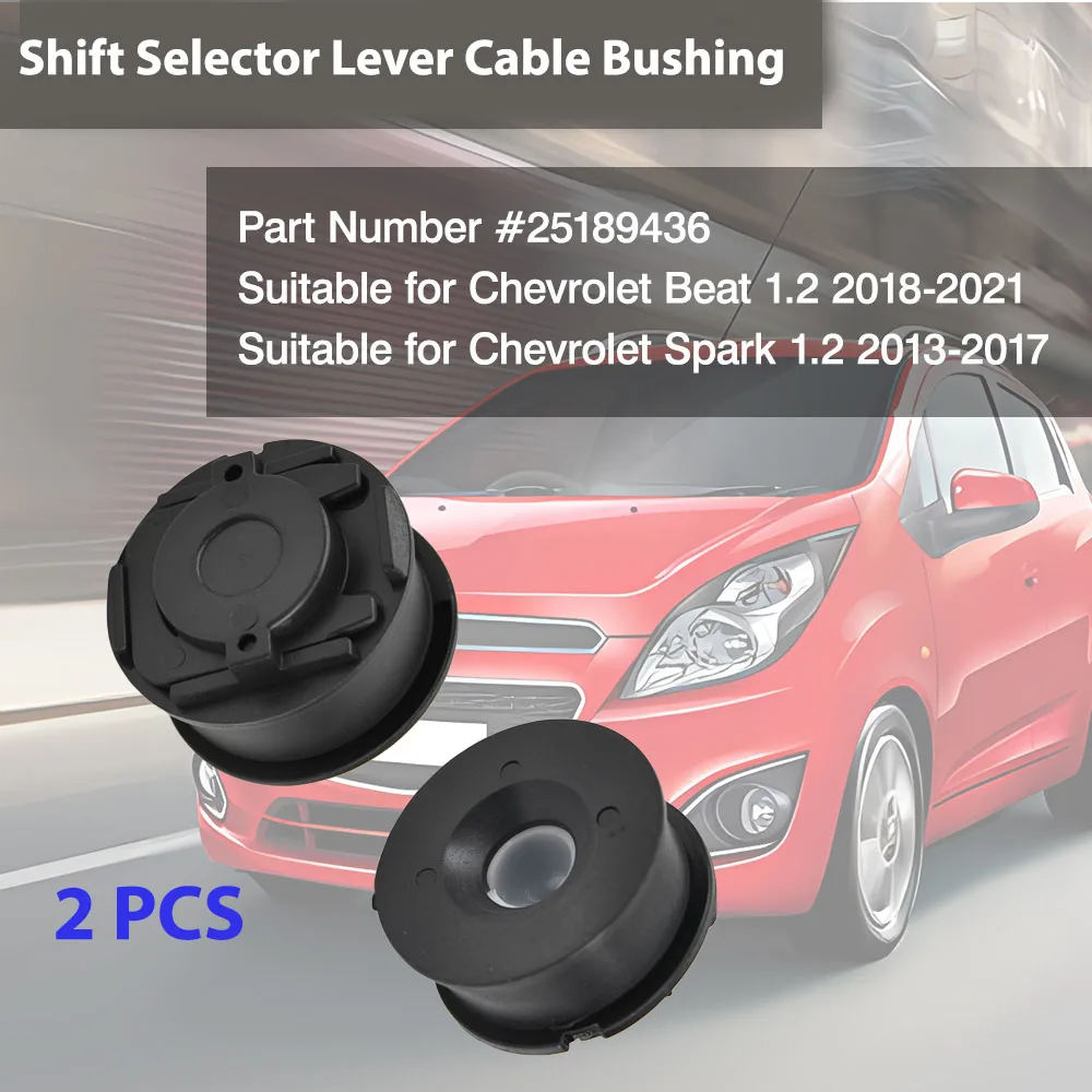 

2pcs Shift Selector Lever Cable Connector Bushing Linkage End Cap for Chevrolet Beat 1.2 2018-2021 Spark 1.2 2013-2017 25189436