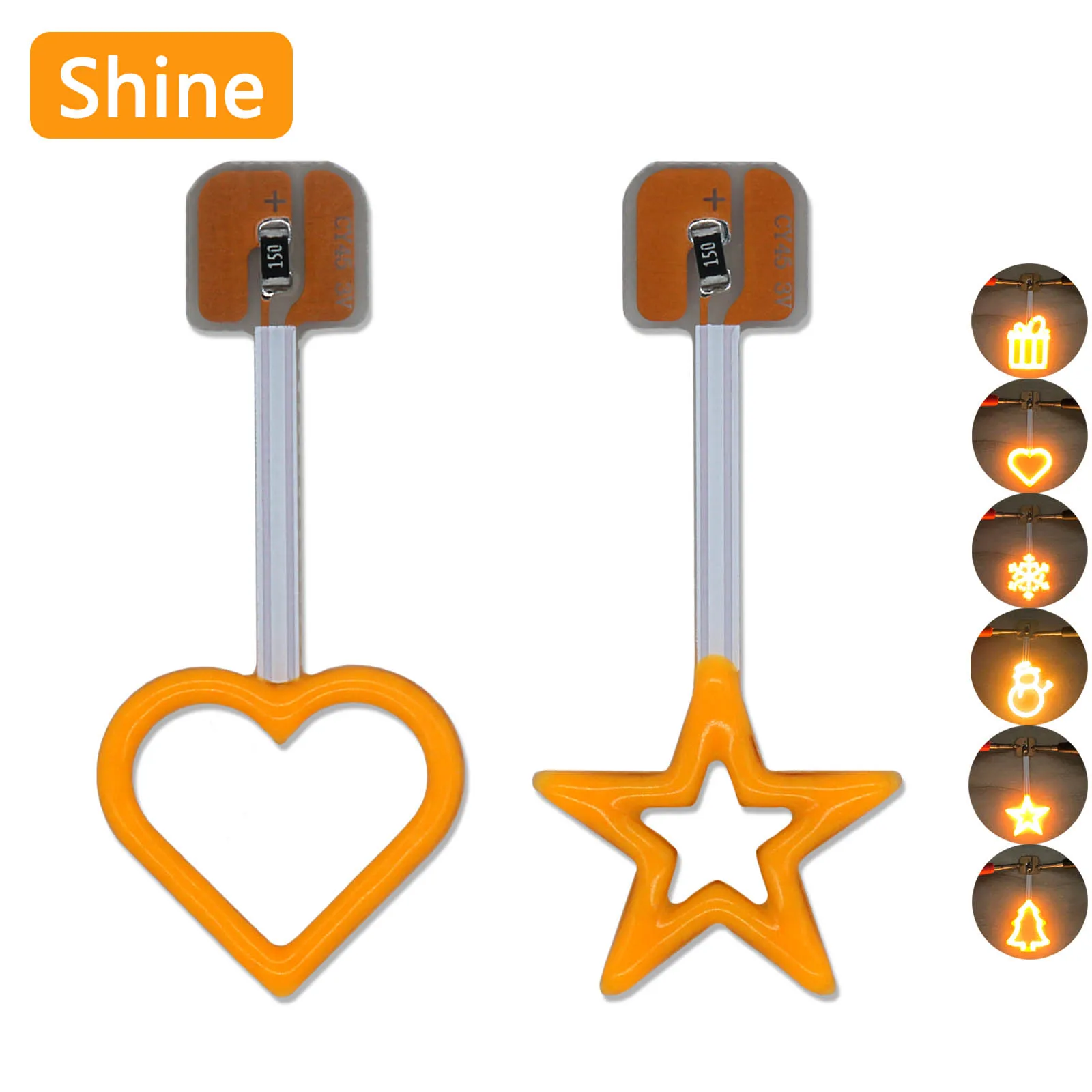 

LED Creative Decorative Letter Lamp Shape AC220V Edison Bulb Light Source COB Atmosphere Lamp Christmas Wedding Warm White DIY