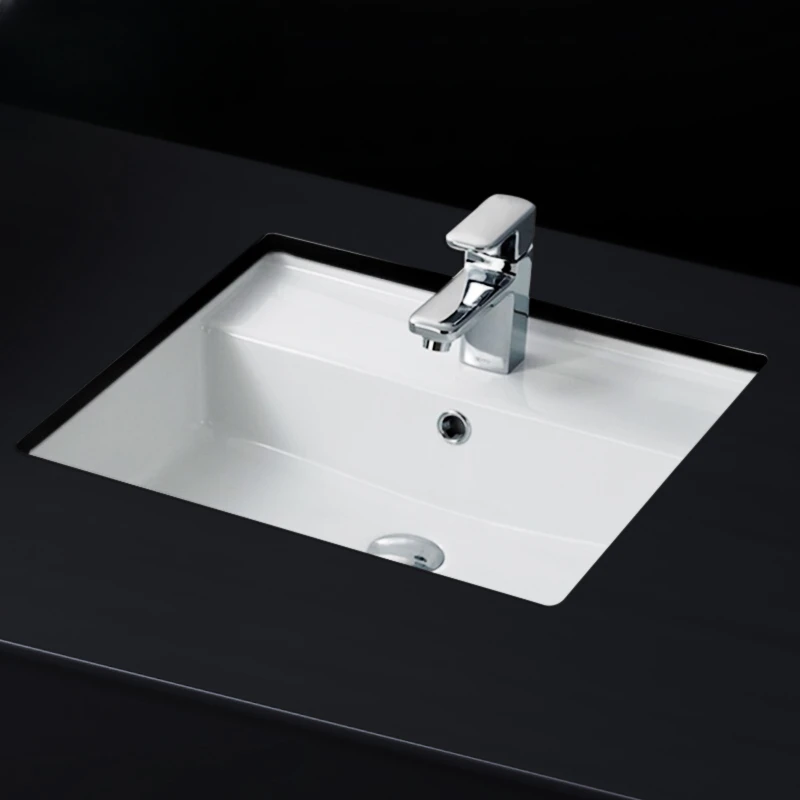 Undercounter basin Household square washbasin Embedded ceramic washbasin Hand basin