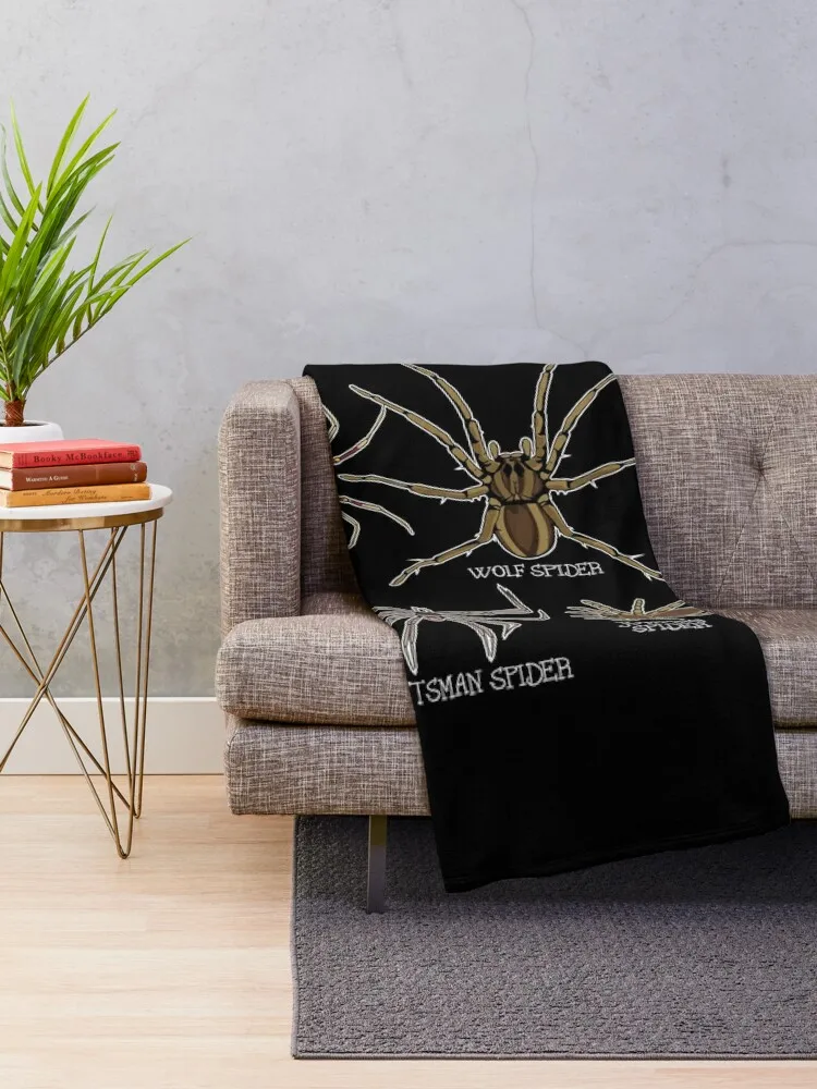 Spider Species Tarantula Arachnid Gifts Spider Throw Blanket Quilt Picnic Blankets