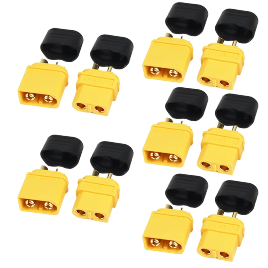 5 / 10 /15 Pairs XT60H (XT60 Upgrade) Connector Male Female Bullet Connectors Plugs with Sheath for Lithium Battery RC Car Plane