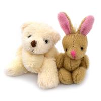 5cm Soft Mini Plush Rabbit dollhouse Miniature Accessories Animal Toy Furniture Plush Mini Tiny Bear Rabbit Doll Accessories
