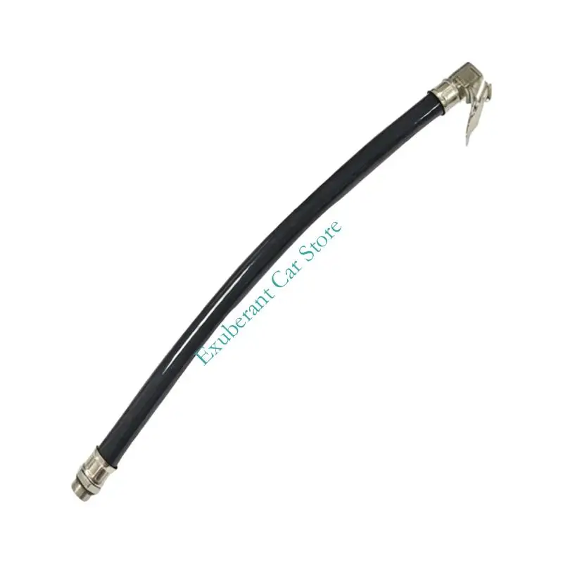 Air Chuck Hose for Tire Inflation, Threaded End and 37.5cm Flexible Line for Daily Garage Tire Service Work Use