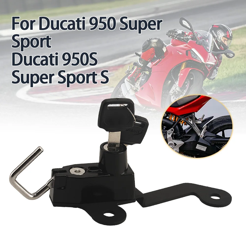 

Motorcycle Helmet Lock For Ducati 950 Super Sport 950S SUPERSPORTS Motorbike Accessories Helmet Security Anti-Theft Keys Lock