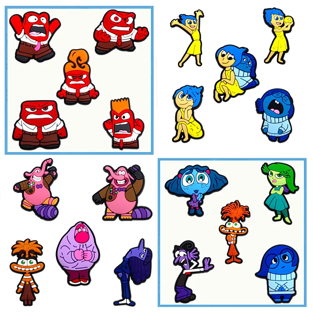 ディズニー 1-20個入り インサイド・ヘッド シューズチャームミックス 卸売 サン スターフィッシュ PVCデコレーション サンダルシューズ 取り外し可能 防水 クリスマスギフト