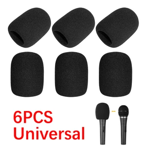 6PCS High Density Microphone Cover Microphone Sponge Foam Sponge For Most Standard Microphones 11 Main Sales Microphone Foam - №5