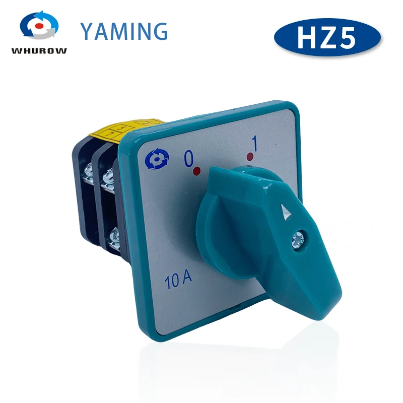 

10A Silver Contact 1.7kw Two Positions Universal Rotary Cam Changeover Combination Switch HZ5-10/1.7 L02