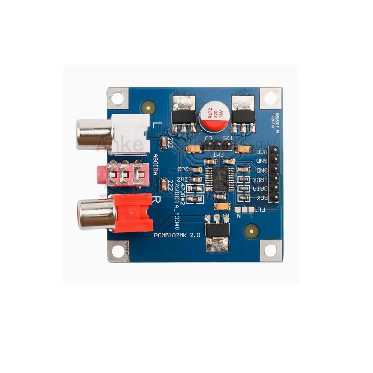 ЦАП PCM5102/PCM5102A, вход I2S, выход интерфейса 3,5 мм