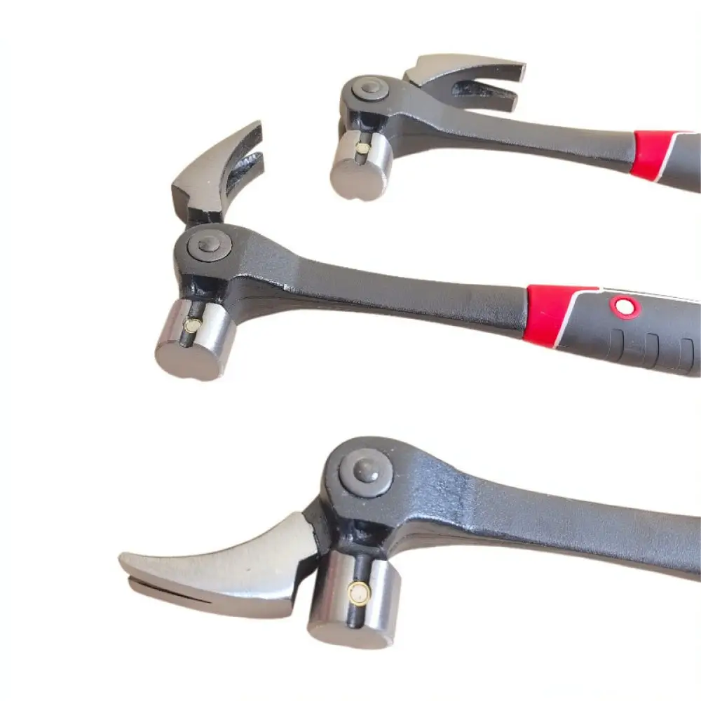 Reliable Carbon Steel Claw Hammer Adjustable Head Nail Pulling Tool Multifunction Hand Tool For Workshop Building Repair