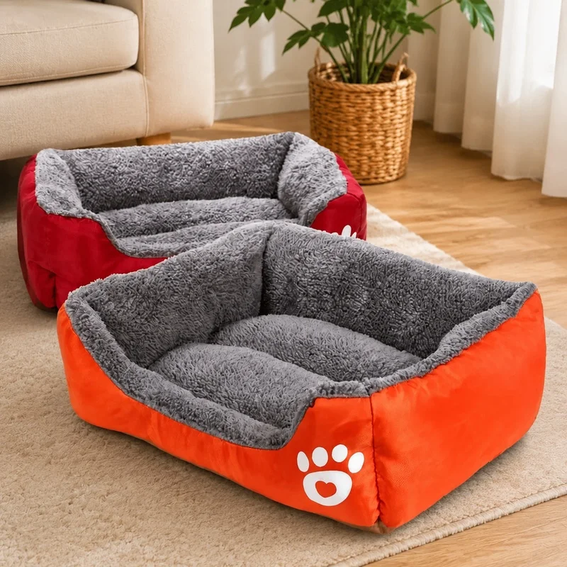Soft Plush Sleep Bed for Small Dogs and Cats, Comfortable Cozy Mat for Puppies and Tiny Breeds