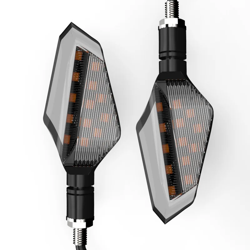 2PCS Motorcycle LED Turn Signal Light DRL Daytime Running Lights Indicator Blinker Lamp for Kawasaki BMW Hayabusa Yamaha Honda