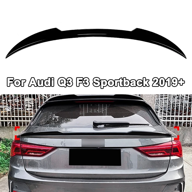 

Car Rear Mid Spoiler Wing Body Kits For Audi Q3 F3 Sportback 2019+