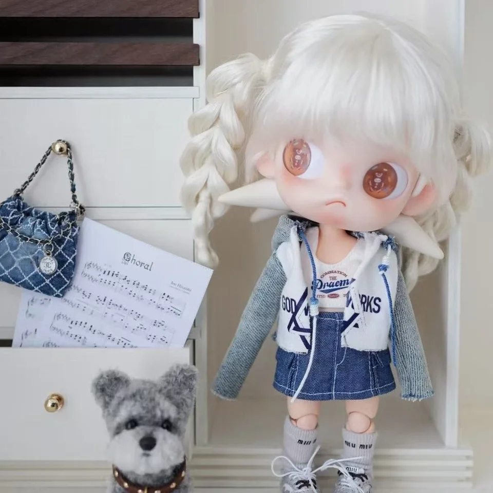Zsiga 1/8 BJD Doll Wig Fluffy Curly Pigtails&Braided Twintails