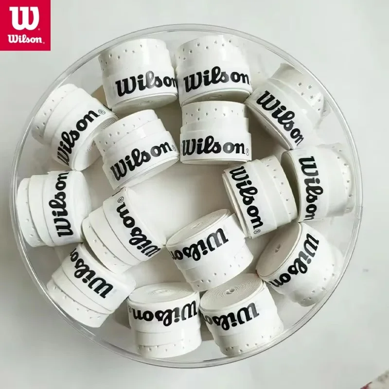 

60 шт., ручки для теннисных ракеток Wilson, повязка для пота, теннисная ракетка для бадминтона, нескользящий клей для рук, поглощающая повязка из искусственной кожи