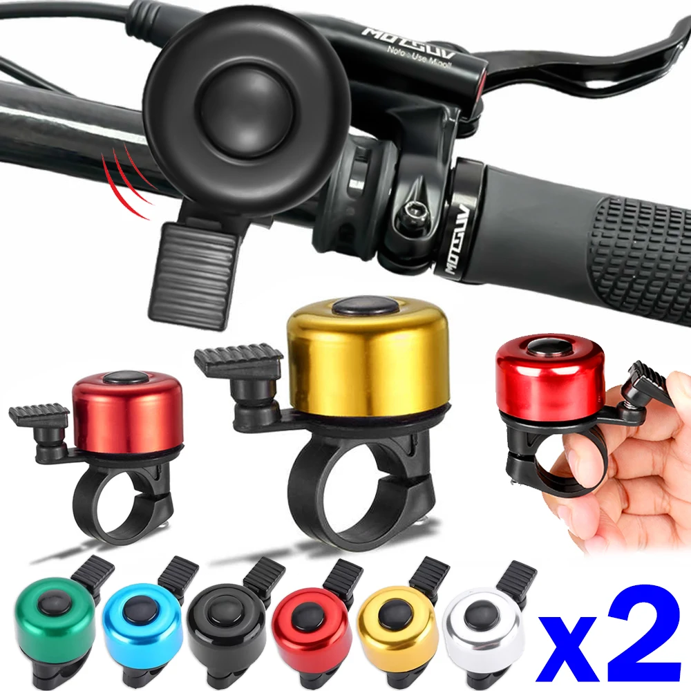 

2PCS Bicycle Bell Super Loud Mountain Bike Universal High Volume Road Bell Children Bicycle Horn Riding Accessories Equipment