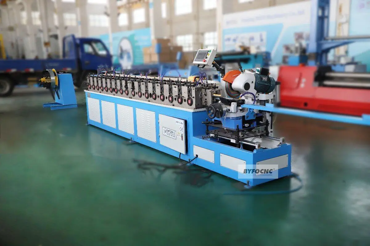 BYFOCNC  HVAC Duct Making Machine TDC Automatic Rectangular Duct Flange Forming Machine