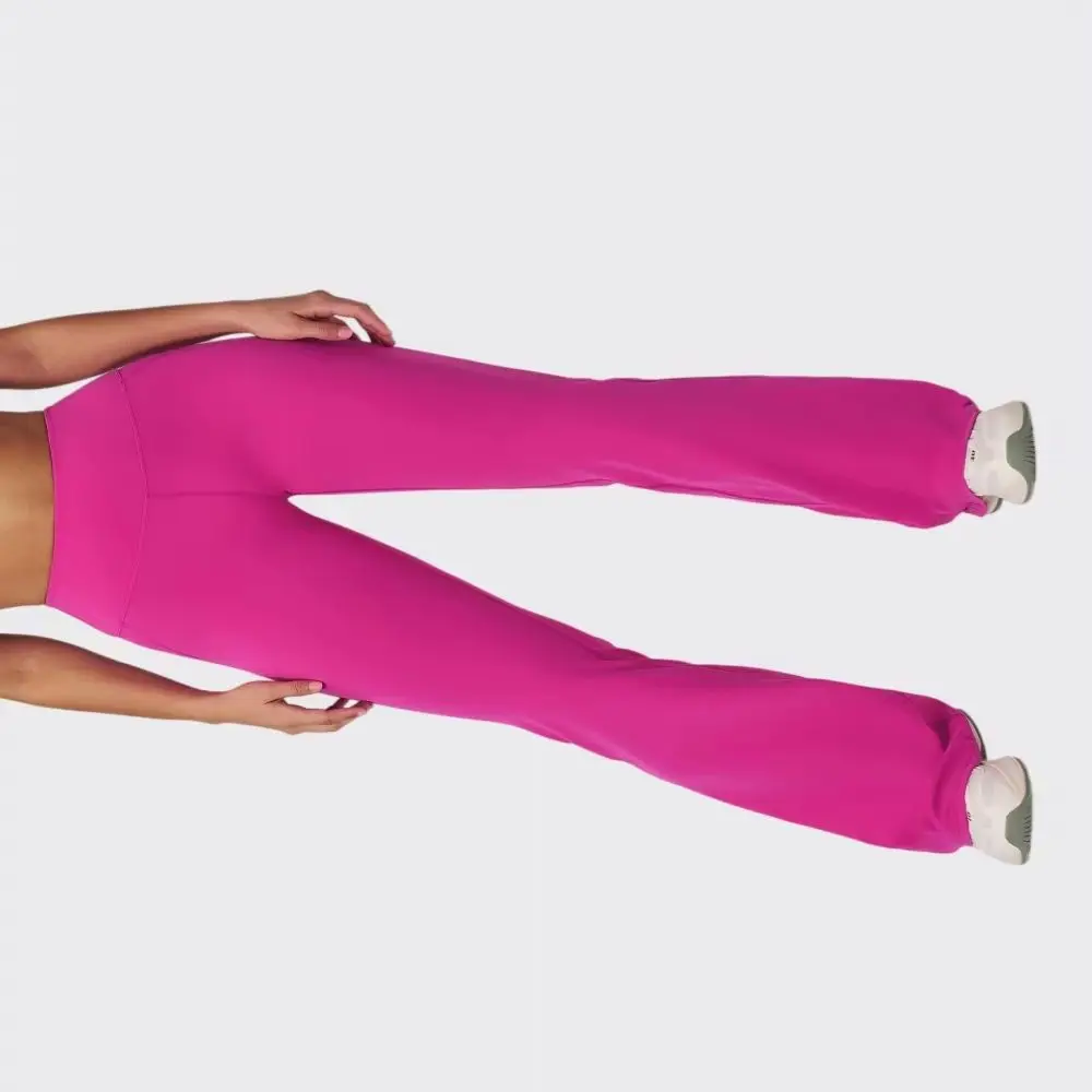 Women High Waist Bell bottomed Sports Leggings Gym Clothing Push Up Butt Lifting Flared Pants Casual Jogging Yoga Fitness Pants