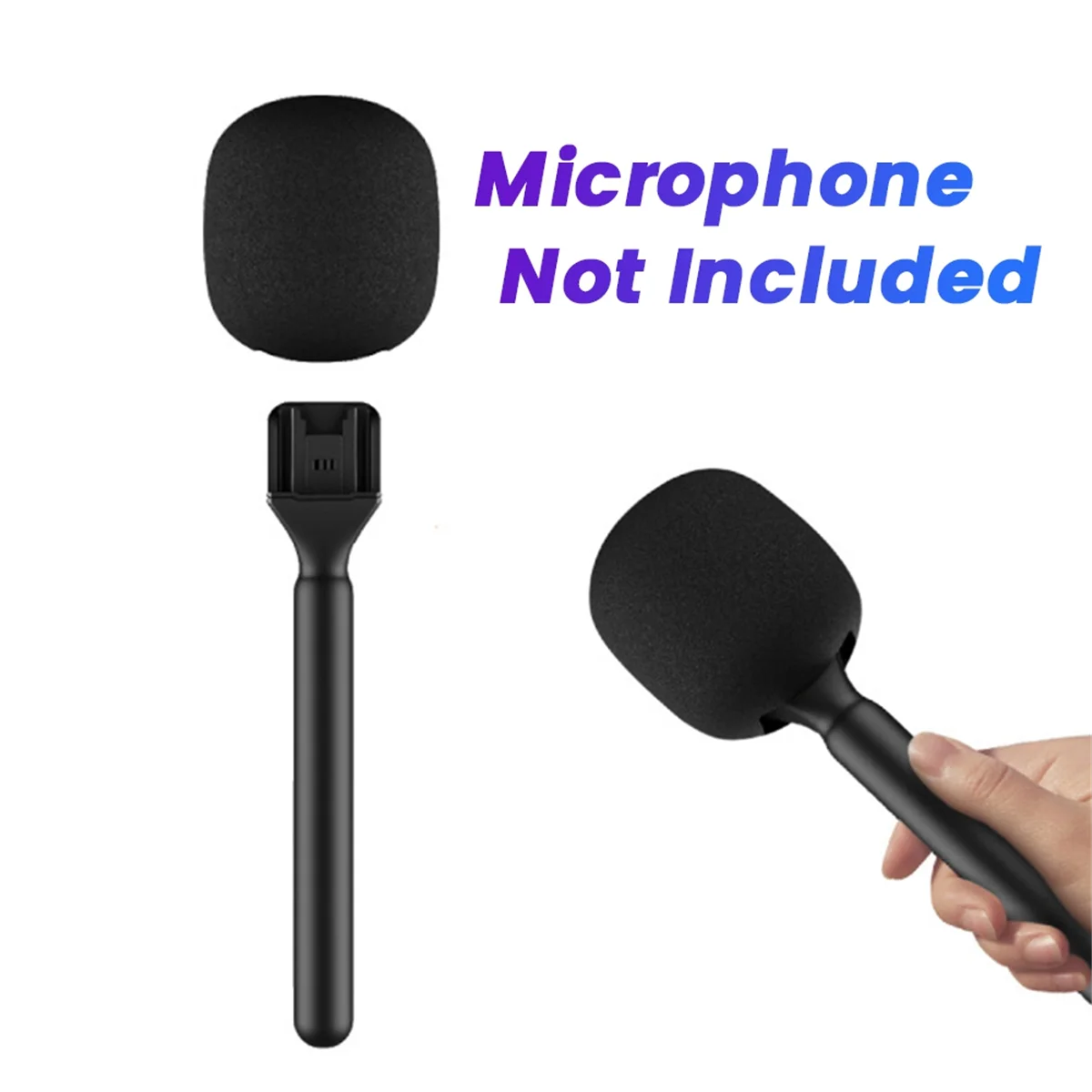 Handheld Stick HTX Wireless Microphone Handheld Stick for DJI Mic/Moma/Rode Go/Relacart Microphone,A