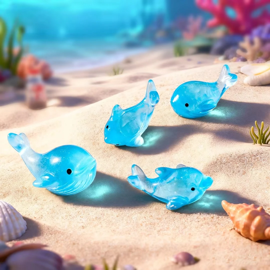 4個入り ミニチュア樹脂製サメの置物、水族館や妖精の庭、ガラ - Aquarium Fish Shark のレビューと価格