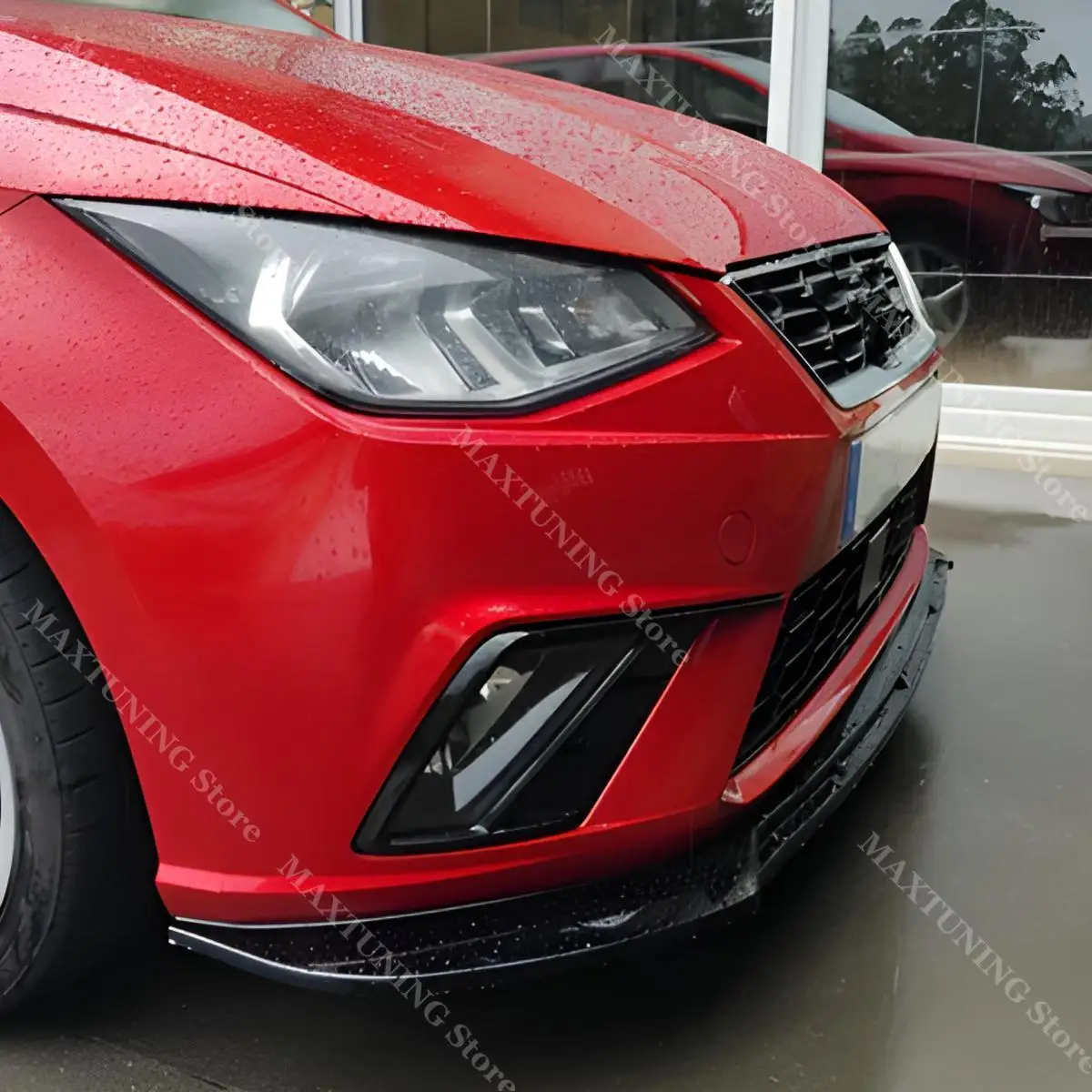 Front Bumper Lip Splitter For Seat Ibiza Mk5 FR & Standard TSI TDI TGI MPI 2017-2026 Under Chin Apron Guard ABS Body Kits Tuning - view 2